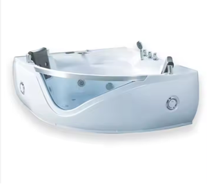 Bañera de masaje para baño Bañera de masaje de chorro de burbujas individuales Bañera de acrílico térmico con almohada para bañera - Product Image 2