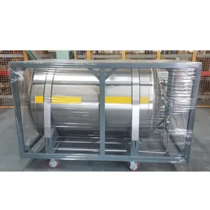 1000L Horizontal Cryogenic Liquid Nitrogen Cylinder Co2 Dewar Tank Flasks Cylinder