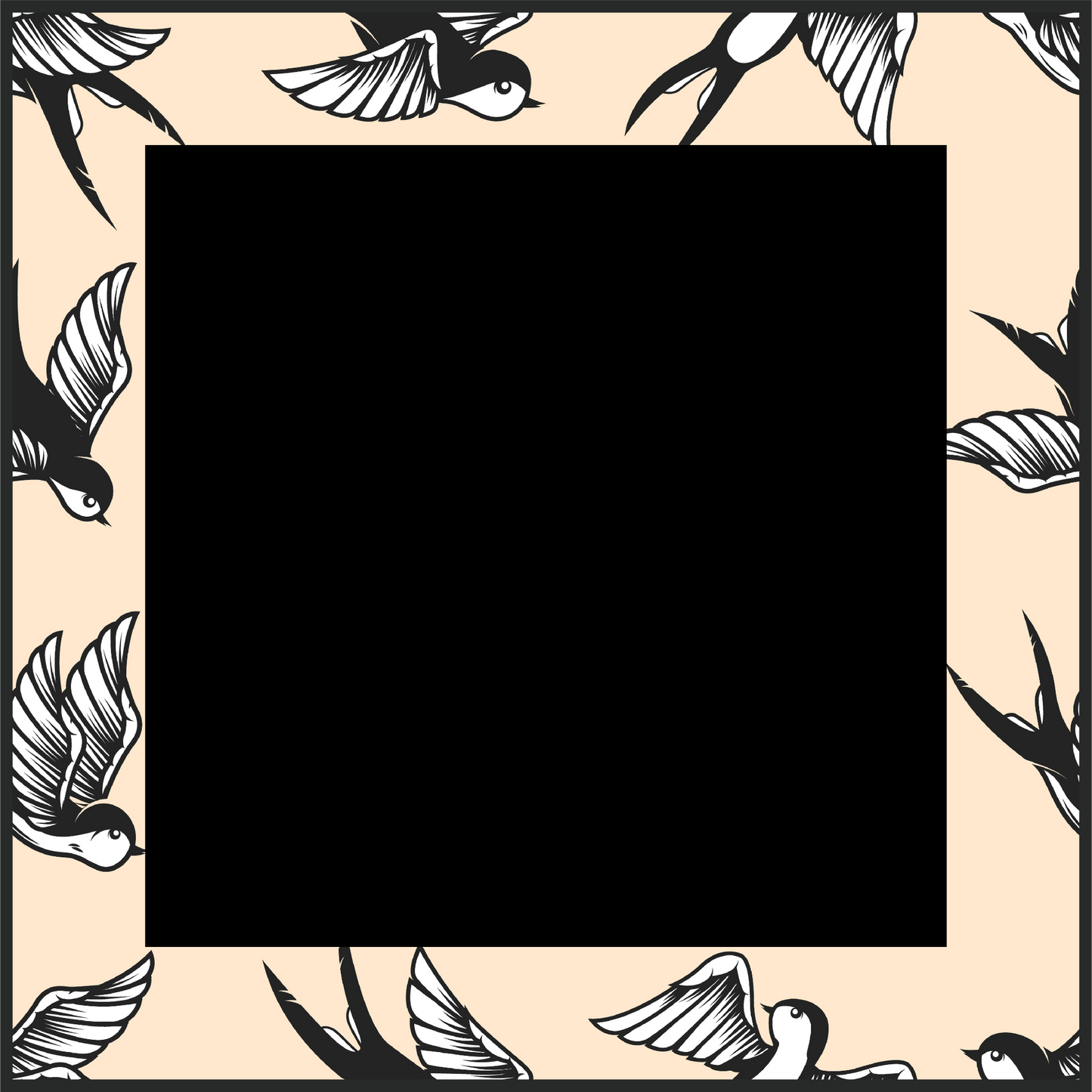 Uccello bianco nero