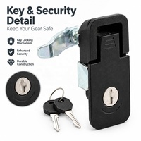 Loquet à compression encastré, loquet à fermeture par pression en alliage de zinc pour armoires électriques, boîtes à outils et étuis d'équipement