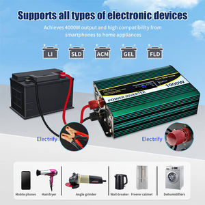 2000W 1000W 500W 300W 正弦波 12V <span class=keywords><strong>220V</strong></span> パワーインバーター コンバーター 単相 車載インバーター オフグリッド - Product Image 4