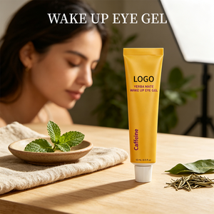 Crème Contour des Yeux Hydratante Anti-Poches au Yerba Maté et Caféine, 15ml, Végane, Marque Blanche, en Gélules Souples - Product Image 1