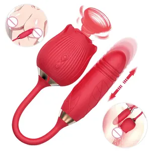 2 In 1 Zuigen Rose Clitoris Speelgoed Met Bullet Vibrator Sexy Speelgoed Voor Vrouwen