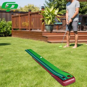 Tapete de Golf Ecológico de ABS con Terciopelo Cristalino, Retorno Automático de Pelotas, Diseño de Doble Orificio, Líneas de Alineación Integradas, OEM ODM <span class=keywords><strong>para</strong></span> Entrenamiento - Product Image 1