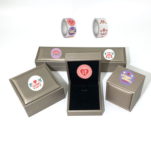 Adesivo colorato cerchio di carta impermeabile in vinile logo rotolo adesivo fatto a mano etichetta con adesivo <span class=keywords><strong>amore</strong></span> - Product Image 2
