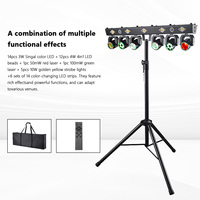 Projecteur mobile Reiz 120W à 6 têtes mobiles, effets RGB, stroboscope, Gobo, laser, Wash, Beam, contrôle DMX512, éclairage de scène pour DJ et discothèque