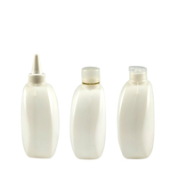 Bouteille de shampooing liquide de luxe en plastique HDPE de haute qualité, bouteilles vides avec bouchon à vis, bouchon à rabat