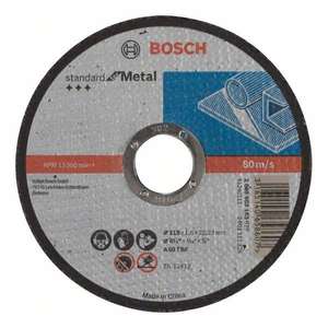 BOSCH-Disque de coupe droit 2608603163 ''Standard for Metal' A 60 T BF - EAN 3165140658607 ABRASIFS CUTTING DISCS - Product Image 1