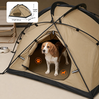 Tente pour animaux de compagnie pliable en forme de dôme, portable, imperméable, résistante au vent, pour le camping en plein air, pour chat et chien