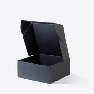 Caja de Cartón Corrugado Negra Reciclada de Alta Calidad MA Square para Envíos - Product Image 1
