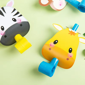 誕生日パーティー子供ドラゴンホイッスルかわいいカラフルなトランペット軽量プラスチック + 紙JAXY - Product Image 2