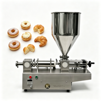 Machine de remplissage de crème glacée semi-automatique facile à utiliser pour la vente en gros, équipement de transformation alimentaire pour les pâtisseries et les boulangeries