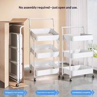 Étagère mobile en métal, style moderne minimaliste, pour cuisine, salle de bain, chambre, étagère multi-niveaux sur pied, organisateur de jouets pour bébé, de collations