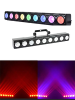 Projecteur mural RGB 9 LED DMX512, barre LED laser, éclairage de scène à commande sonore pour DJ, discothèque, lampe de maison pour club