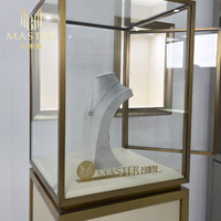 Vitrine à bijoux en verre avec serrure mécanique, verticale, 45*45*168cm, MASTER OEM, pour l'affichage en vitrine de bijouteries de luxe