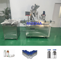 Machine de remplissage et de bouchage automatique de flacons pour applications alimentaires et chimiques sèches avec servomoteur pour poudre de Multani Mitti