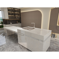 Table à manger en céramique de luxe, table basse, surface polie, antidérapante, résistante aux acides, moderne, chambre à coucher, salon extérieur, escalier