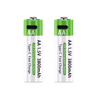 Batería de Litio Recargable USB Tipo-C de 1.5V, Venta Caliente, Carga Rápida de Fábrica OEM para Dispositivos Electrónicos