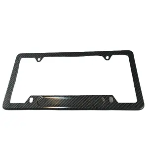 Custom Standaard Ons Size Koolstofvezel Auto Kentekenplaat Frame Cover Groothandel Voor Auto 'S