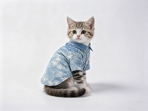 Camisa Hawaiana para Mascotas, Estilo Moderno, Transpirable, de Algodón y Lino, con Estampado de Palmeras, <span class=keywords><strong>Ropa</strong></span> Casual de Playa para Perros y Gatos - Product Image 5