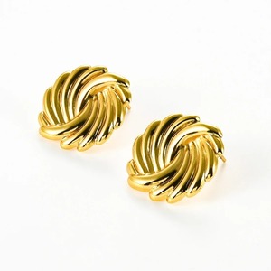 1 Par de Aretes de Acero Inoxidable Sunling, Estilo Punk, Geométricos, Espirales, para Mujeres y Niñas, para Fiestas, Uso Diario, Regalo - Product Image 1