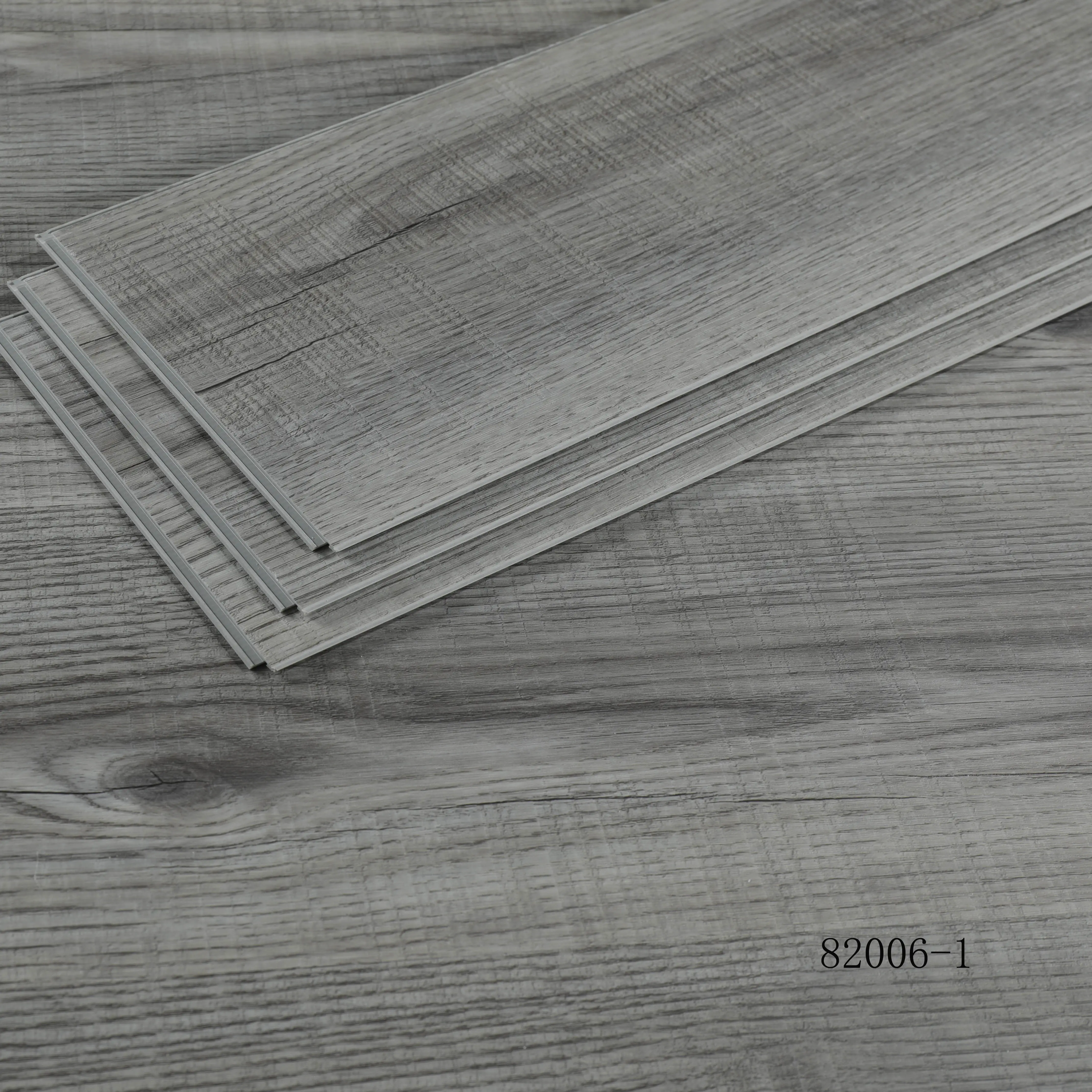 Tablón de madera impermeable para baldosas, tablón de madera de 5mm de vinilo y plástico pvc, sistema de centro rígido, fabricante de pisos spc, China