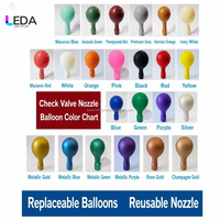 LEDA Arche de ballons auto-gonflante très populaire pour mariages et banquets familiaux, colonnes et arches de ballons gonflables