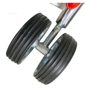 Cric de remorque robuste de 1500 lb avec roues en caoutchouc massif pivotantes de 8 pouces, support de stabilisation <span class=keywords><strong>pour</strong></span> camping-car, bateau, remorque, <span class=keywords><strong>caravane</strong></span> - Product Image 2