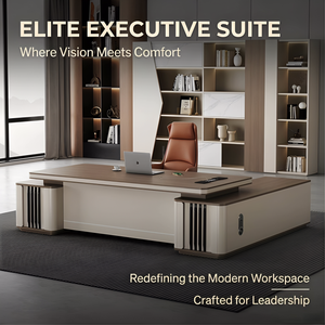 Wholesale Customizable High-End Executive Boss <strong>Desk</strong> <strong>200cm</strong> Large L-Shaped CEO <strong>Desk</strong> Ergonomic Executive Office Table with Cabinet - Product Image 1