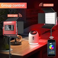 Kit d'éclairage vidéo professionnel GVM Official 1200D 3 panneaux LED RGB avec contrôle par application pour la photographie et le direct