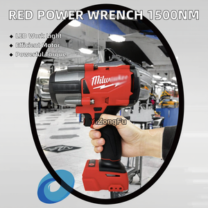 Pistola a percussione senza fili da 1/2 pollici con motore elettrico a impatto 18V a velocità variabile per auto pickup tosaerba chiavi a impatto - Product Image 2