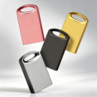 Mini clé USB en métal, clé USB haute vitesse, logo personnalisé, clé USB portable étanche pour le bureau/la voiture/les étudiants