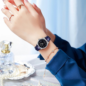 Montres automatiques mécaniques pour femmes MIGE 28MM en acier inoxydable avec cadran en sable bleu, style élégant, affichage de la date - Product Image 3