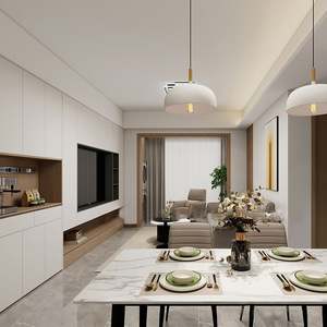 Mueble de Madera de Alta Gama, Diseño Simple y Moderno para Sala de Estar Familiar, Solución de Almacenamiento de Calidad - Product Image 1