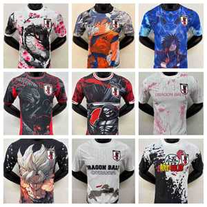 Maillot de football pour jeunes, style anime japonais, col rond, séchage rapide, tissu mélangé, personnalisable, édition spéciale, version joueur - Product Image 3