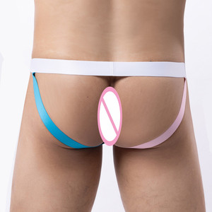 Custom Sexy Gay trasparenti da uomo <span class=keywords><strong>in</strong></span> infradito immagini Hot Mens Jockstraps con il classico tipo di ascesa - Product Image 4