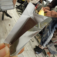 100 feuilles de papier d'emballage pour chocolat de qualité alimentaire, 15*15 cm, revêtement épais en aluminium composite, marque BK, tempérament doux