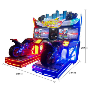 Simulador de motocicleta de interior grande, máquina de carreras para adultos, parque de atracciones, equipo de juego que funciona con monedas - Product Image 3