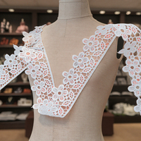Dentelle élégante pour femmes avec broderie laiteuse, largeur personnalisée pour robes de mariée, rideaux, sous-vêtements, accessoires