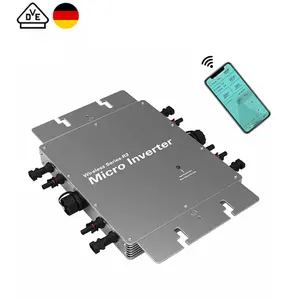 Allemagne Microonduleur solaire VDE 1200W 1400W 1600W Smart MPPT IP65 PV System Grid Tie Solar Micro Inverter avec WiFi