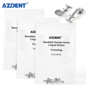Vendita calda metallo medico legabile superficie liscia dentale ortodontico ortodontico Multi gancio pulsanti linguali - Product Image 6