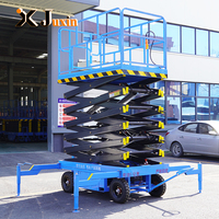 En stock, plateforme élévatrice à ciseaux mobiles de 6 m et 8 m, élévateur vertical hydraulique CE, prêt à être expédié