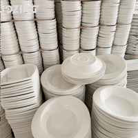 Assiettes en Céramique Blanches de Grossiste d'Usine par Ton, Services de Table en Porcelaine pour Hôtels et Restaurants