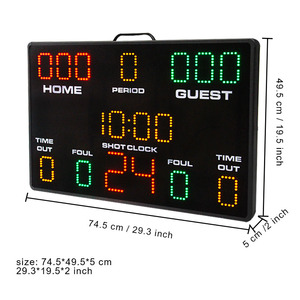 Nuovo 2026 CHEETIE CP23 Attrezzatura Elettronica per <span class=keywords><strong>Allenamento</strong></span> Basket, Grande Tabellone Segnapunti Digitale LED con Telecomando - Product Image 6