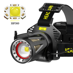 XHP360 Headlamp 3x18650 Rechargeable LED White <b>Light</b> <b>Sensor</b> For Outdoor Use - Product Image 1