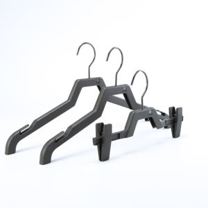 Оптовая Продажа с пользовательским логотипом Нескользящие вешалки для одежды пальто пластиковая вешалка для одежды - Product Image 1