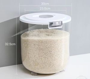 Moisture Proof Insect Proof Rice Box 5/10KG Grain Sealed Jar Kitchen <strong>Container</strong> Bucket Storage Pet <strong>Dog</strong> <strong>Food</strong> Box with Bullet Lid - Product Image 6