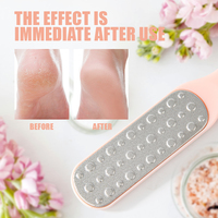Fournitures de salle de bain Double face en acier inoxydable talon râpe éplucheur outil de pédicure épurateur de pieds lime à pied peau morte dissolvant de callosités