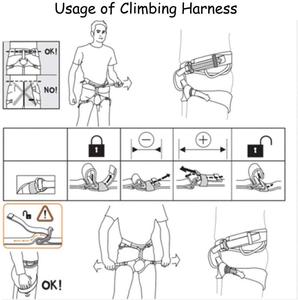 Pro ağacı oyma koşum kemer kaya tırmanma paraşüt kemer anti-sonbahar dişli SOS güz ağacı Squires önleme Polyester Arnes De - Product Image 6