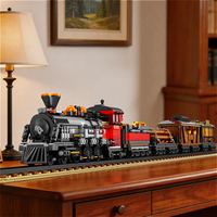Reobrix 66806 2026 Nuevo Modelo de Tren de Vapor MOC Western 578, Juguetes Educativos DIY, Regalos para Niños y Adultos, Juego de Bloques de Construcción de 2851 Piezas
